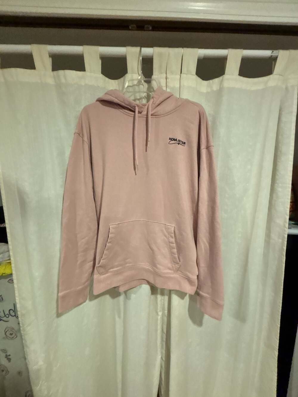 Hollister California Pink Pullover Hoodie with Script Logo